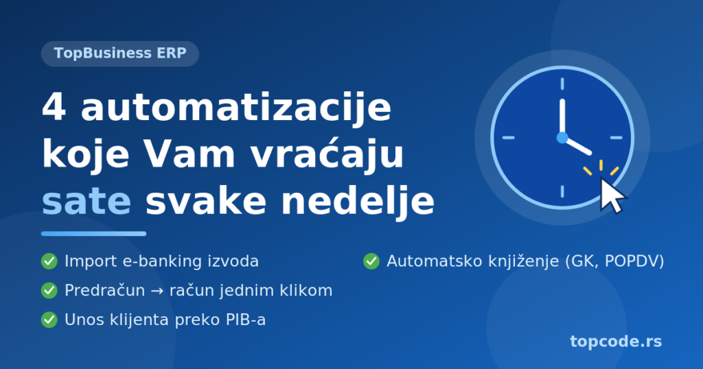 4 automatizacije u TopBusiness ERP